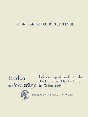 cover image of Der Geist der Technik